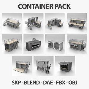 3D Shipping Container Pack