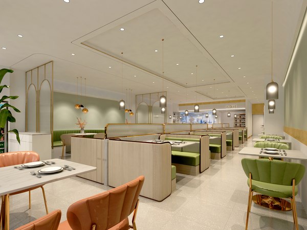modelo 3d restaurant interior - TurboSquid 2032542