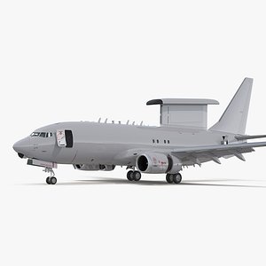 Boeing 737 AEWC Rigged 3D Model
