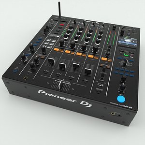 Professional 4-channel DJ Mixer Pioneer DJM-A9 Black 3D model