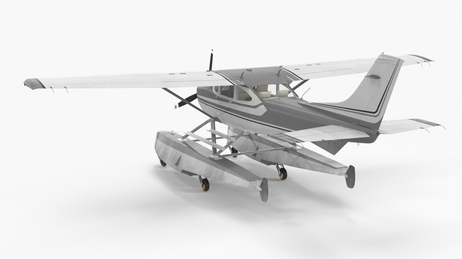 3D Floatplane Dream Gray - TurboSquid 2302554