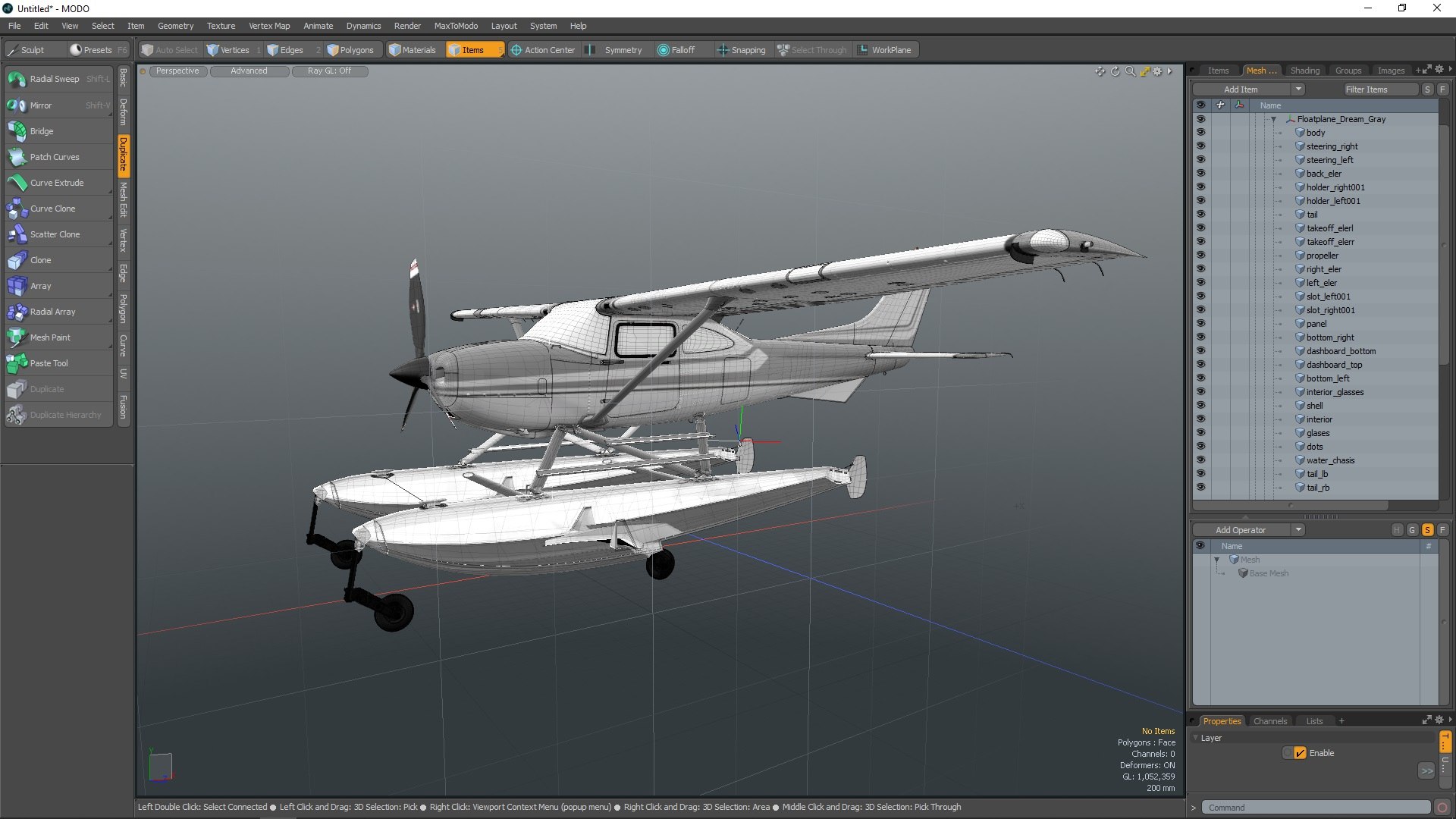 3D Floatplane Dream Gray - TurboSquid 2302554