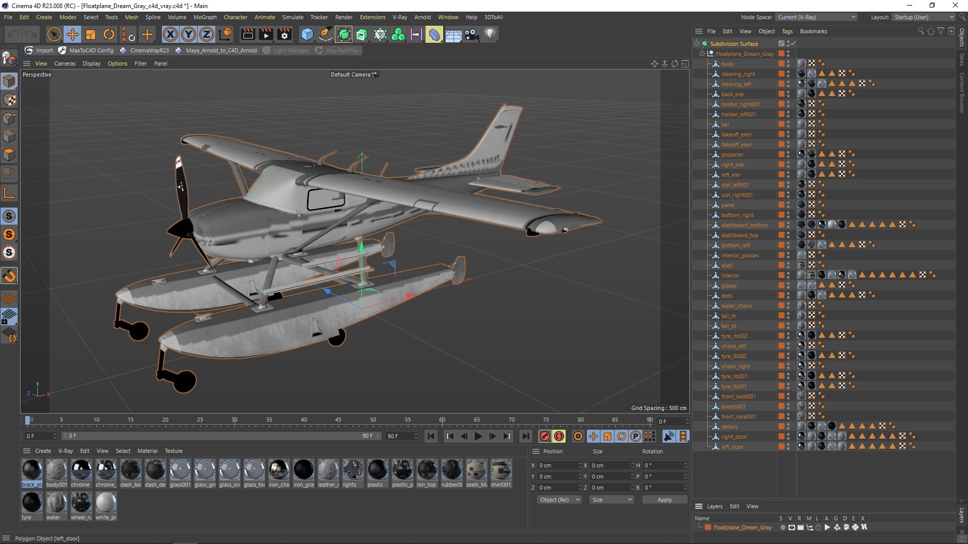 3D Floatplane Dream Gray - TurboSquid 2302554