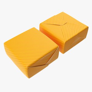 3D Candy wrapping paper model