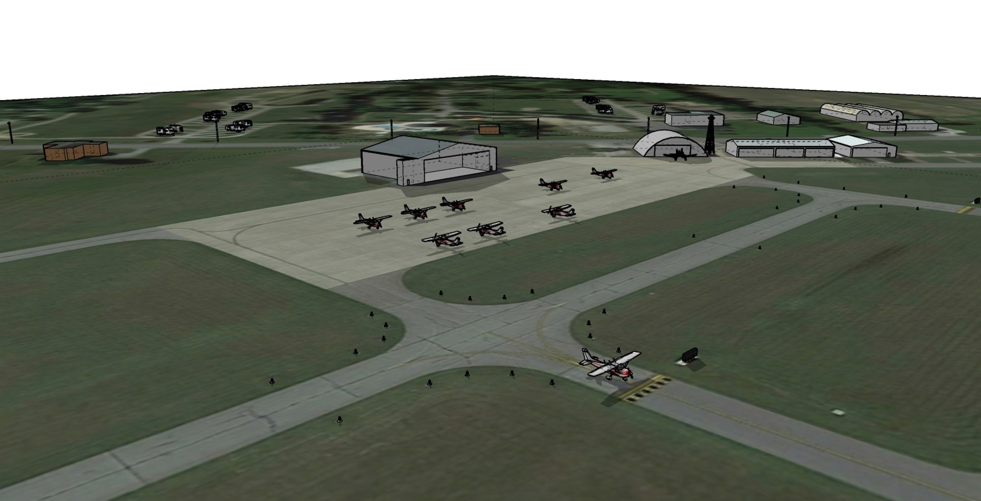 3D Tri-State Steuben County Airport Indiana - TurboSquid 2027058