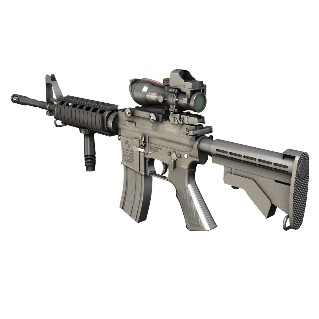 C4d M4a1 Sopmod Rifle