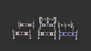 Entrance Exit Gate 3D model 3D