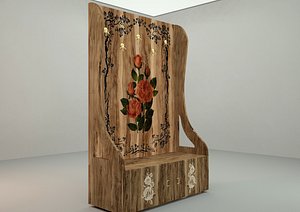 3D coat stand floral pattern