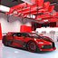 3D Racing Pit Garage and Luxury Hypercar