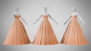 Dress 48 Sedona Sunset 3D model