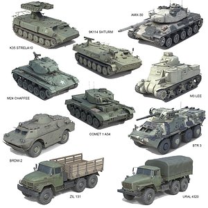 10 Military Vehicles Collection v12