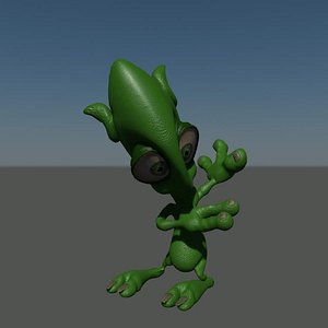3D alience rigged