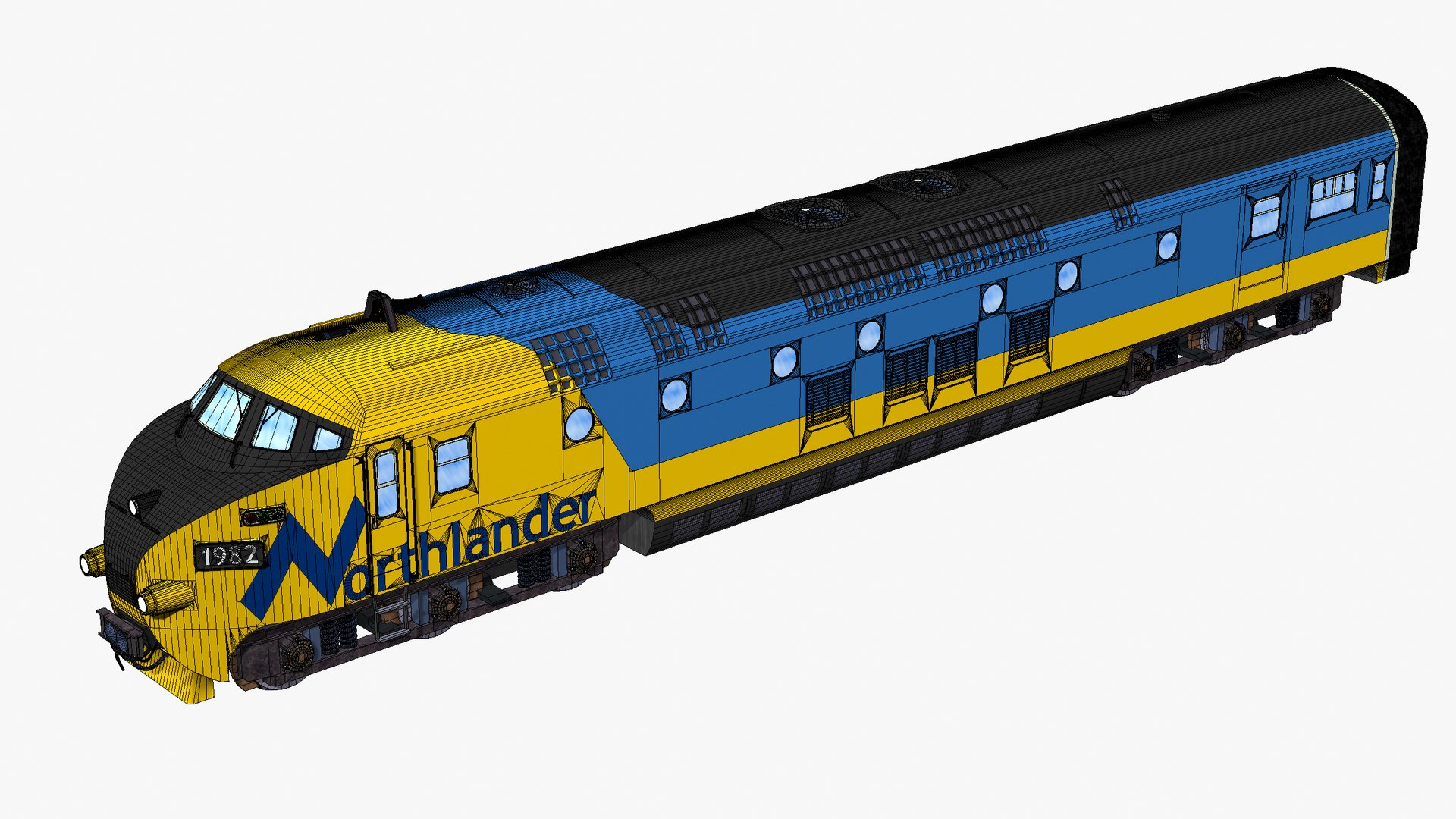 3D Model Northlander - Ontario Northland Railway - Diesel Passenger ...