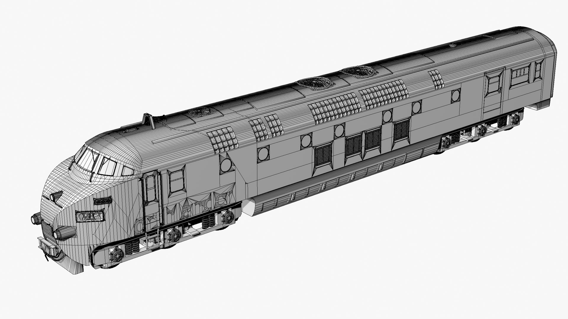 3D Model Northlander - Ontario Northland Railway - Diesel Passenger ...