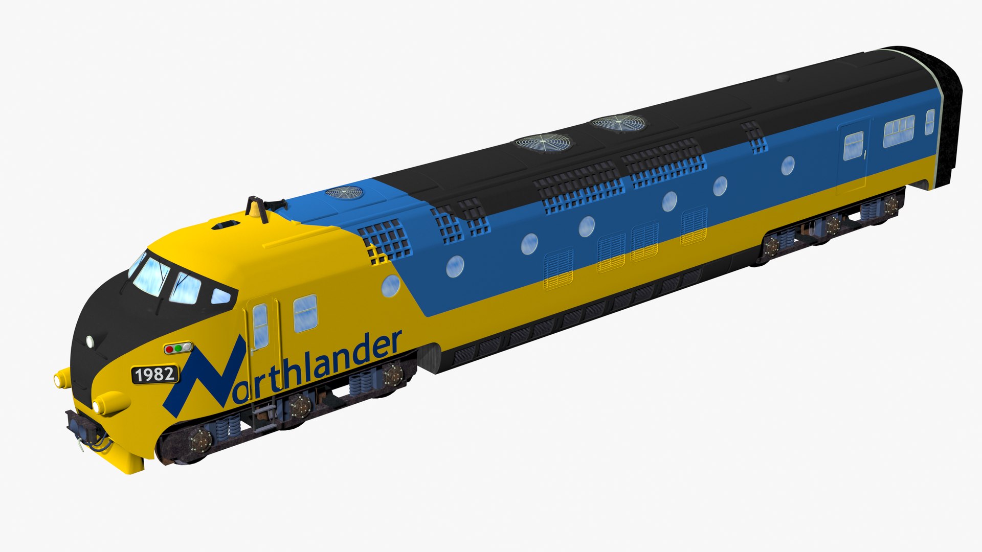 3D Model Northlander - Ontario Northland Railway - Diesel Passenger ...