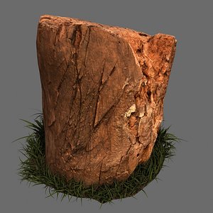 old stump grass 3D model