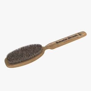 3D Sauna Brush model