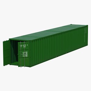 48 ft shipping iso container 3d 3ds