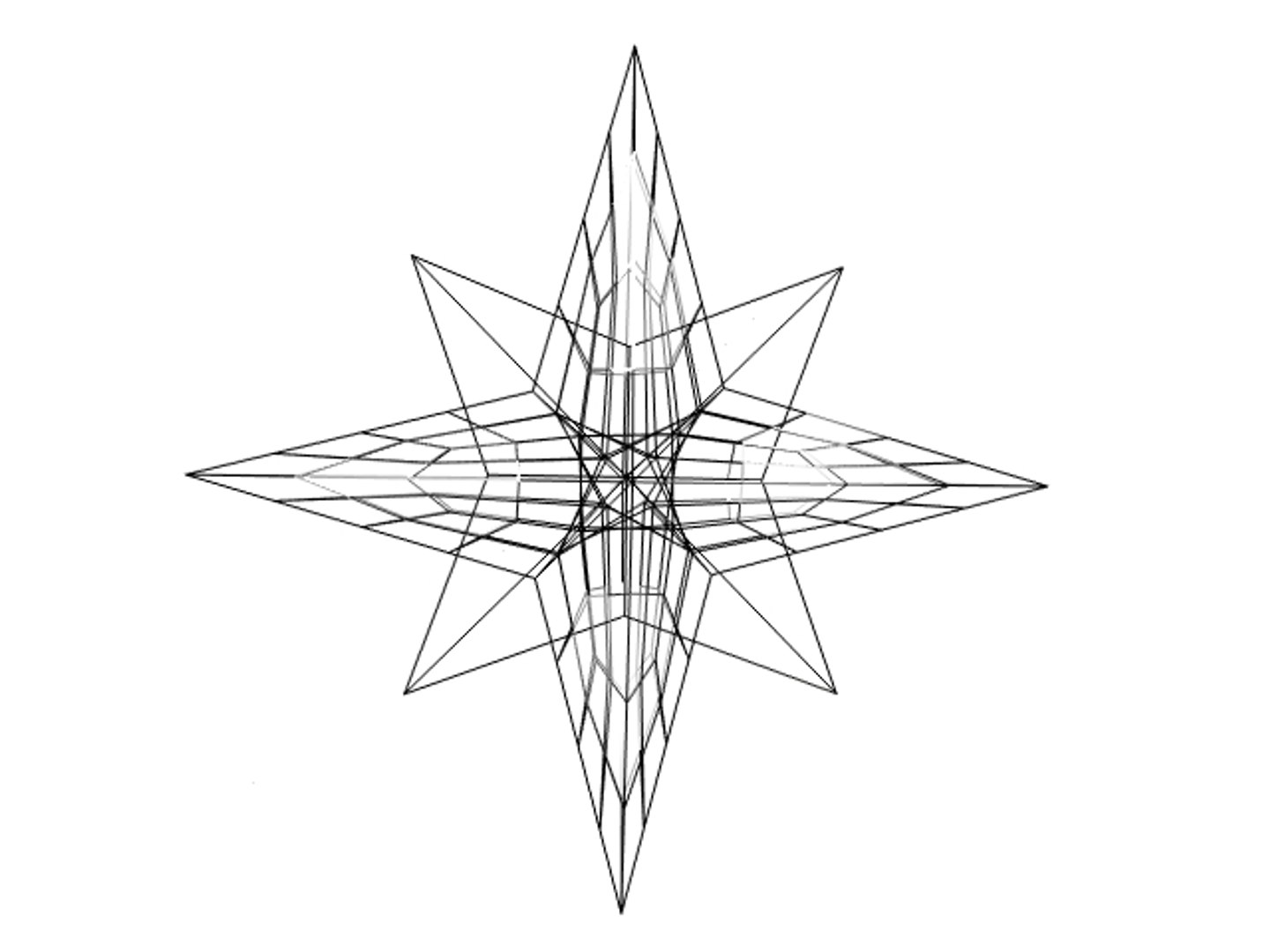 3d Model Compass Rose
