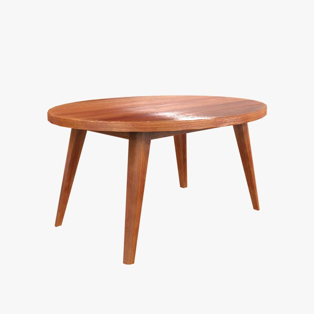 Wooden table 3D model - TurboSquid 2070726