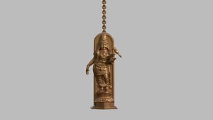 3D Meenakshi Amman oil lamp