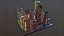 city -lowpoly -Lowpoly City in the night