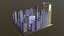 city -lowpoly -Lowpoly City in the night