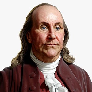 3D model Benjamin Franklin Bust