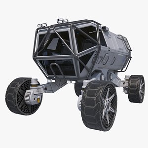 3D sci-fi scout vehicle
