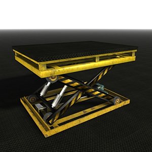 3d table lift model