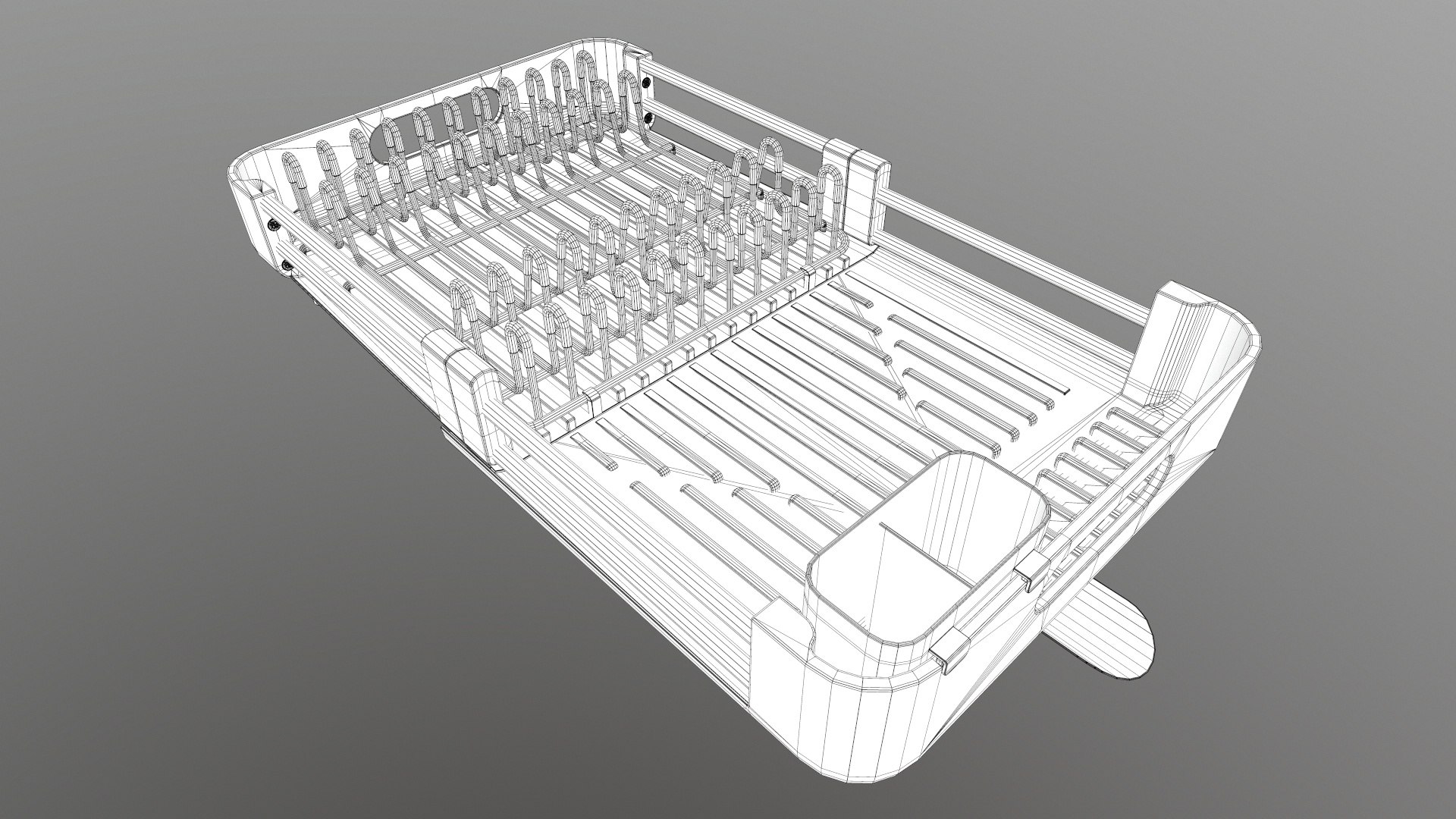 3D Dish Drying Rack - TurboSquid 1963787
