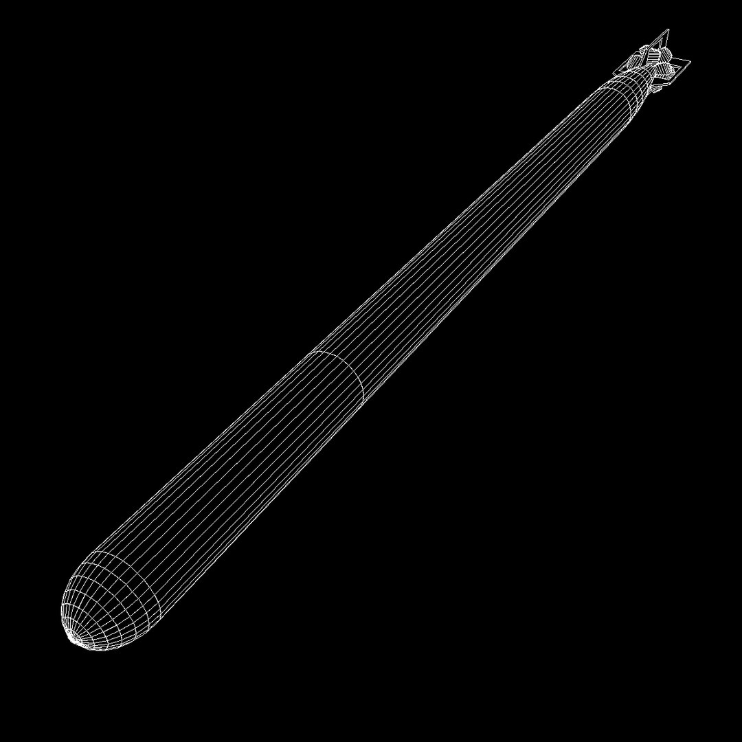3d model chinese torpedo yu-1