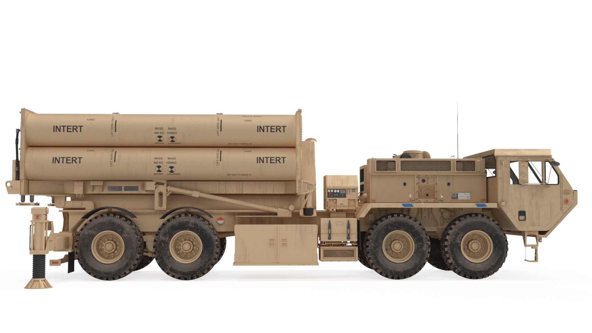 US Mobile Anti Ballistic Missile System THAAD V-Ray2015max Model ...