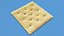Square Cracker 3D model