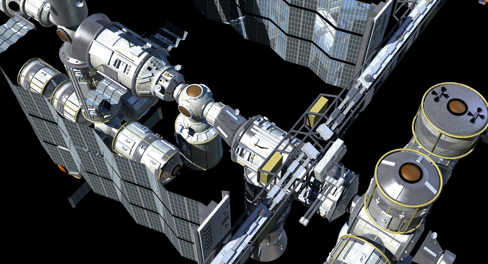 iss 3d model