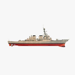 uss barry ddg 3D