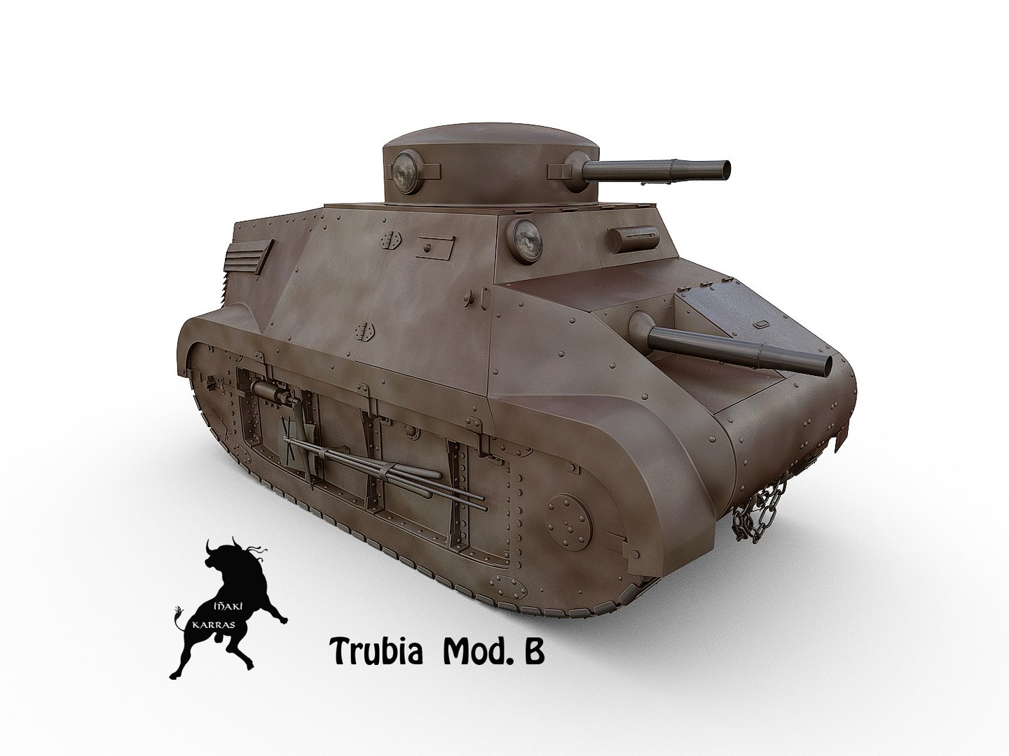 3ds Max Tank Mod B