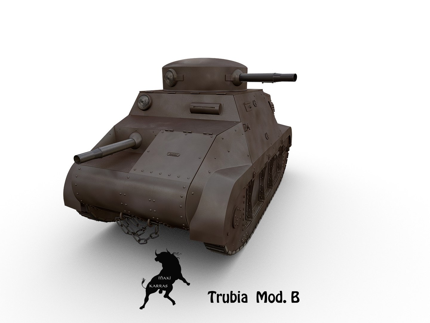 3ds Max Tank Mod B