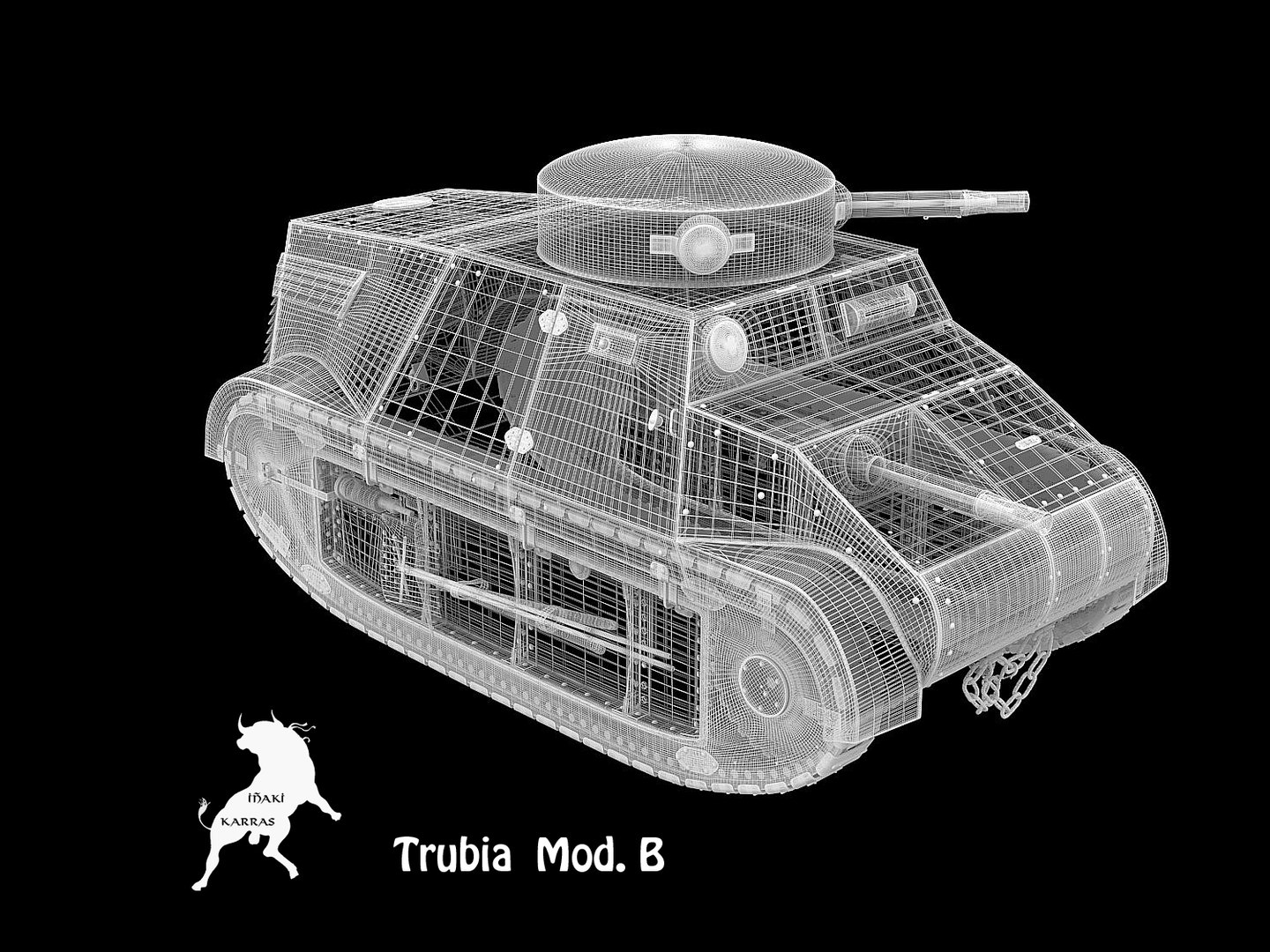 3ds Max Tank Mod B