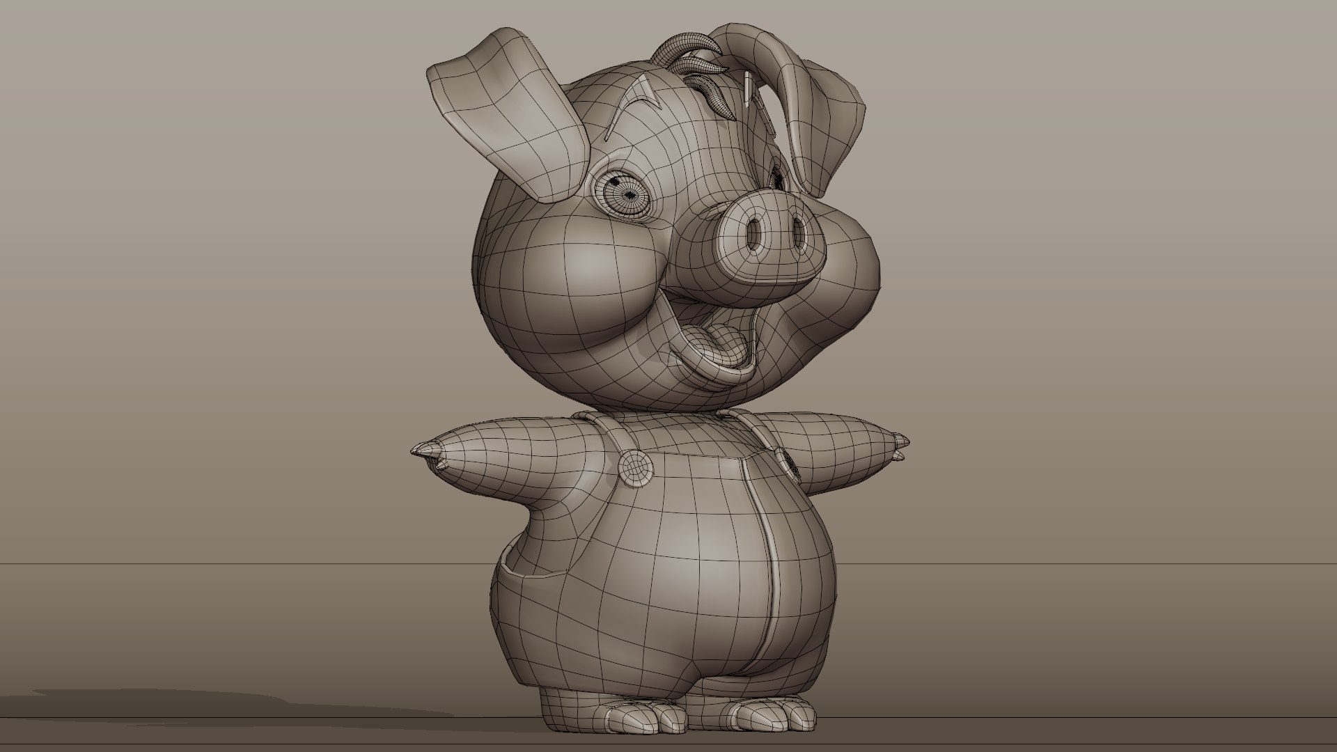 Cute Little Pig Model - TurboSquid 1746070