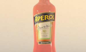 aperol bottle 3D model