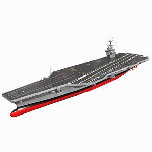 3D Aircraft Carrier USS Gerald R Ford CVN 78