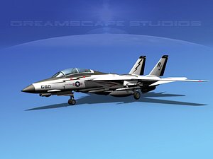 3d model cockpit f-14d tomcat fighter