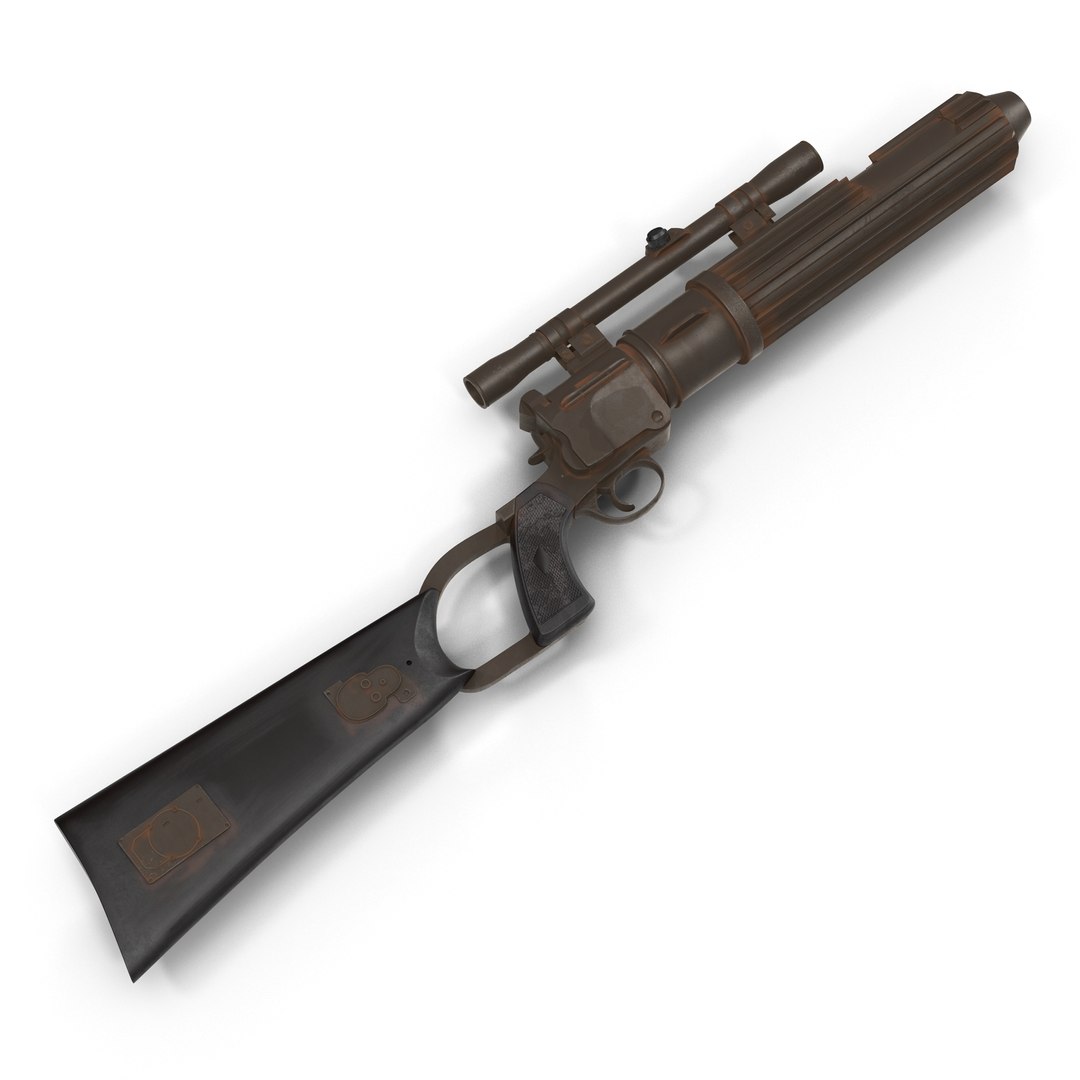 Star Wars Boba Fett Blaster Used 3D Model 3D model preview