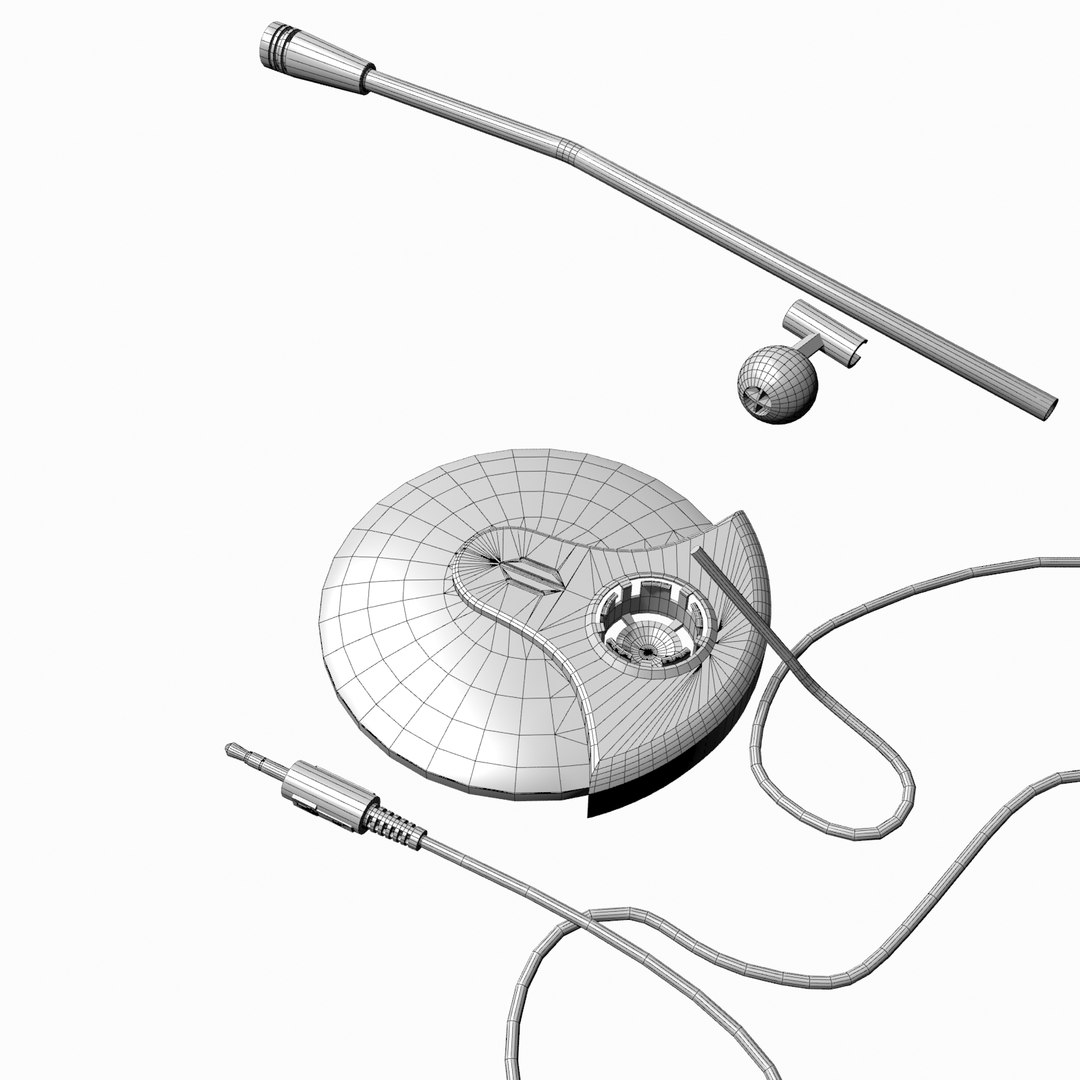 3d model serioux microphone