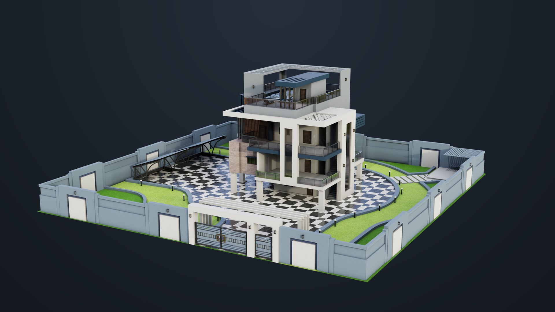 3D Modern Villa House02 with Compound All PBR Unity UE Textures Included https://p.turbosquid.com/ts-thumb/cq/ZU4yMd/35/bangalow02_00045/jpg/1697685473/1920x1080/fit_q87/cb47dd214dde10975d1586ababa7d93e1e05634f/bangalow02_00045.jpg