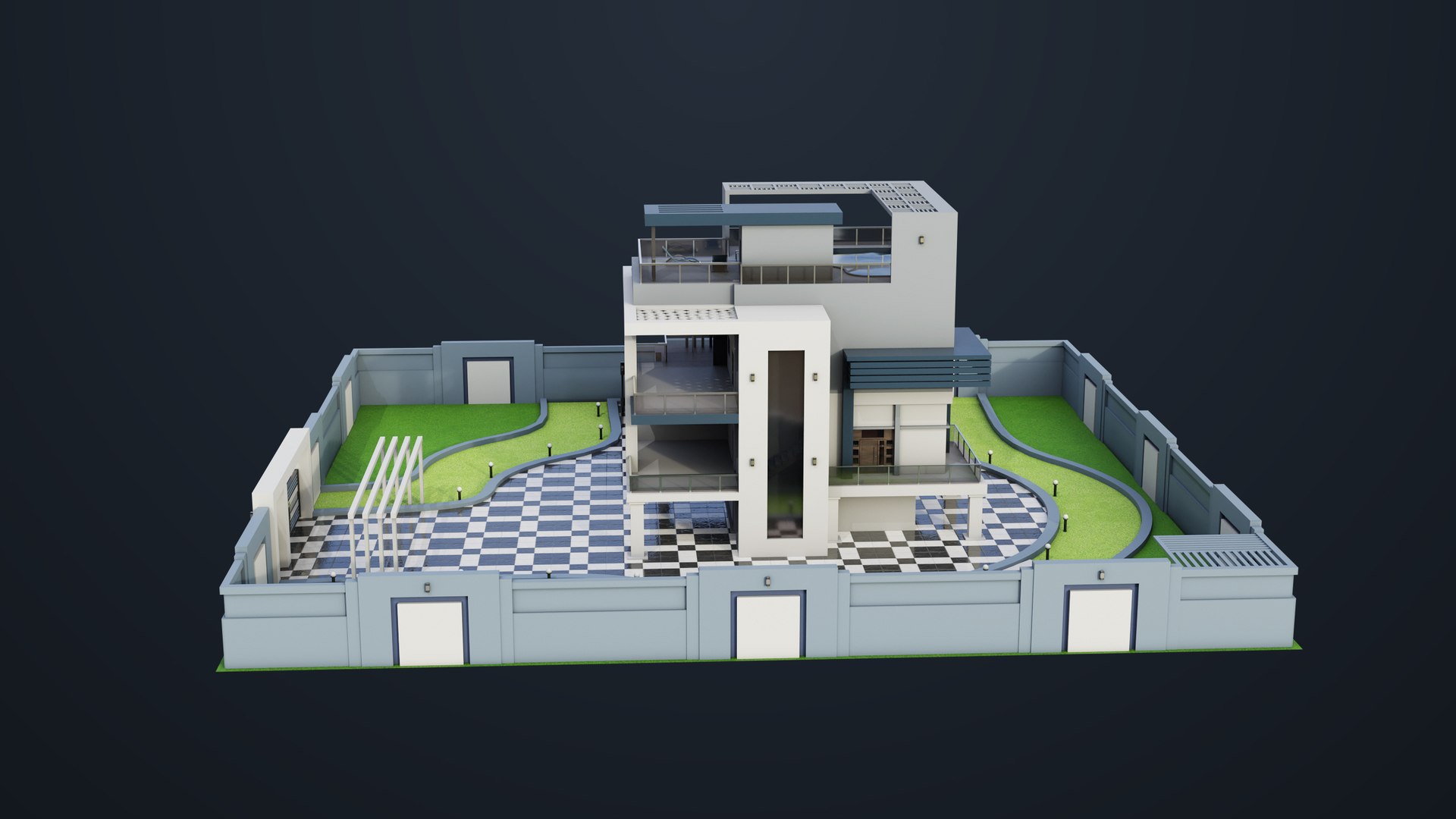 3D Modern Villa House02 with Compound All PBR Unity UE Textures Included https://p.turbosquid.com/ts-thumb/cq/ZU4yMd/AZ/bangalow02_00041/jpg/1697685469/1920x1080/fit_q87/37b629a3cbdf5fb119f1284168a87490992af939/bangalow02_00041.jpg