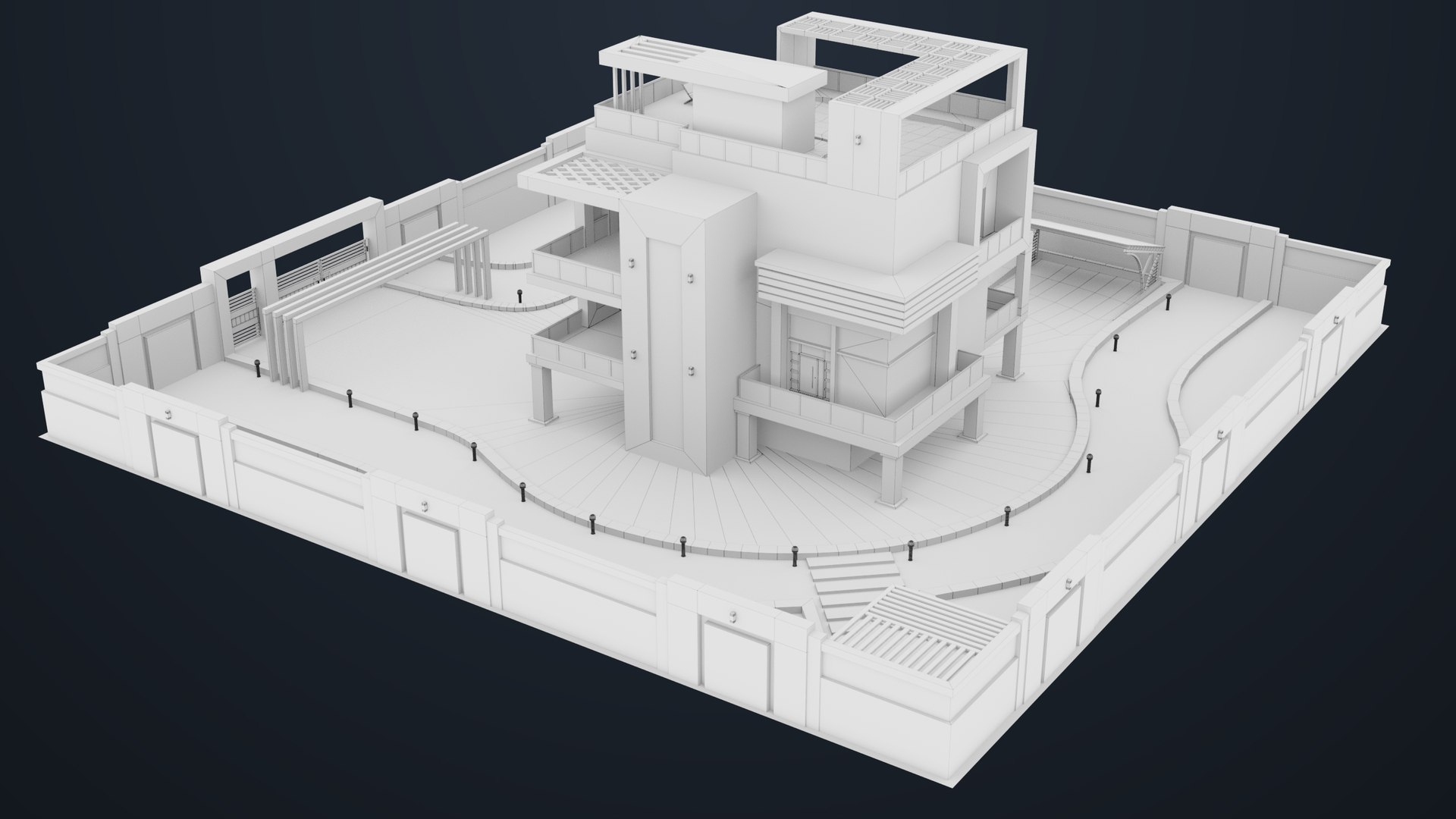 3D Modern Villa House02 with Compound All PBR Unity UE Textures Included https://p.turbosquid.com/ts-thumb/cq/ZU4yMd/Hw/bangalow02_00051/jpg/1697685483/1920x1080/fit_q87/e691b5372cbf04e799e0cec164685e9aadce0467/bangalow02_00051.jpg