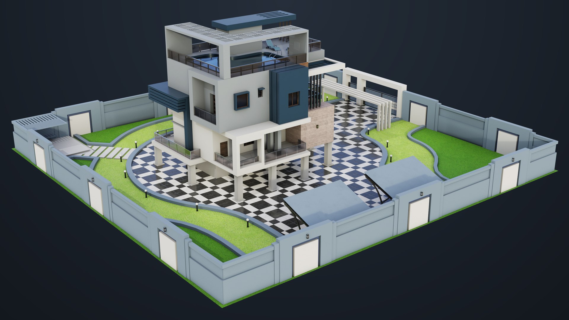3D Modern Villa House02 with Compound All PBR Unity UE Textures Included https://p.turbosquid.com/ts-thumb/cq/ZU4yMd/Ma/bangalow02_00006/jpg/1697685432/1920x1080/fit_q87/ae52935d824c1a5f605463318c0f725600b54a46/bangalow02_00006.jpg