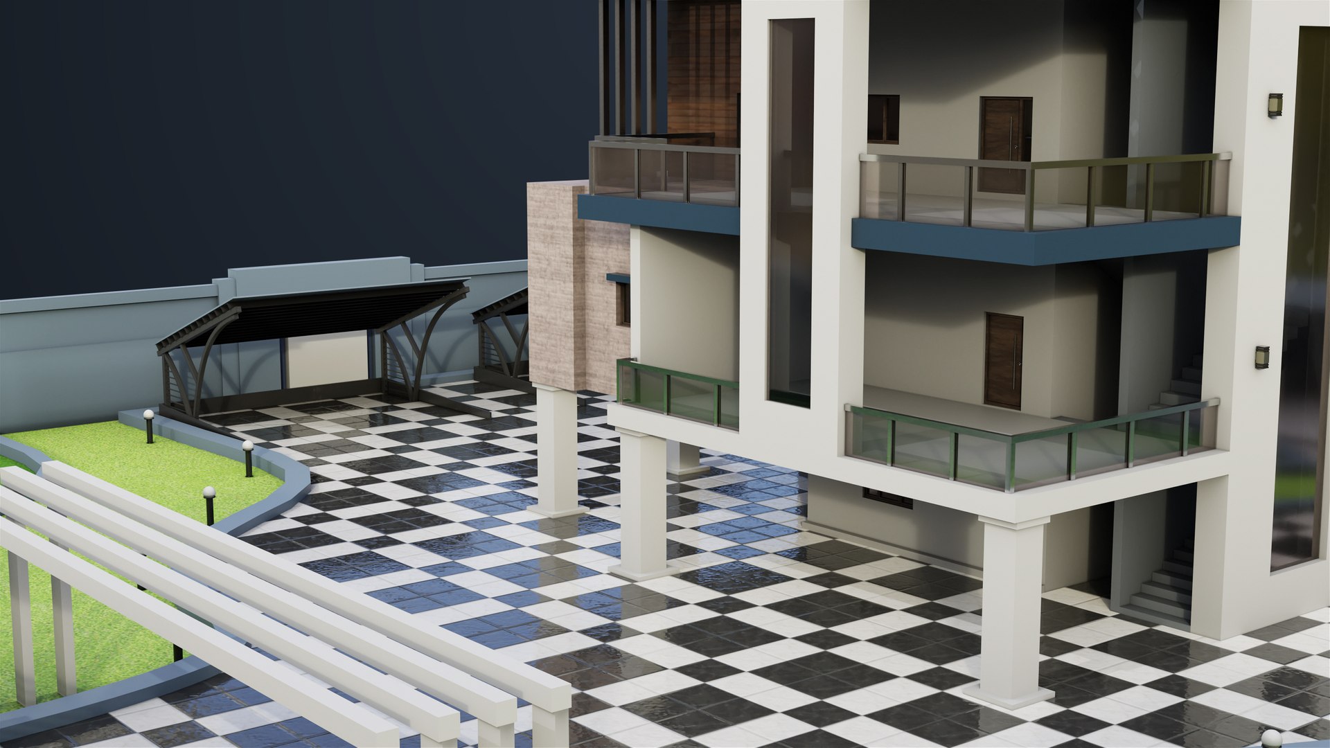 3D Modern Villa House02 with Compound All PBR Unity UE Textures Included https://p.turbosquid.com/ts-thumb/cq/ZU4yMd/hv/bangalow02_00010/jpg/1697685438/1920x1080/fit_q87/1ad85ba491a84cbd013c8a2741acd07b4c060591/bangalow02_00010.jpg